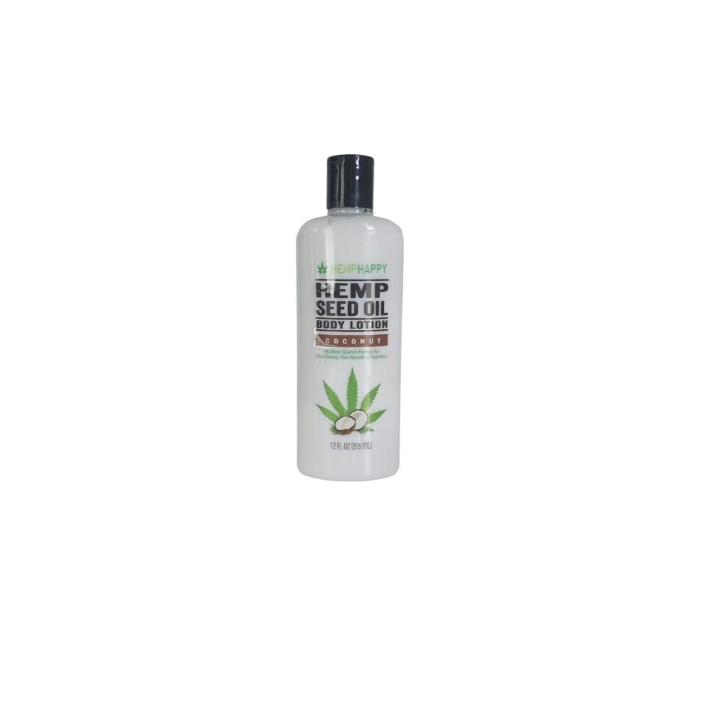 Hemphappy Hemp Seed Oil Body Lotion Coconut Scent 12 fl.oz